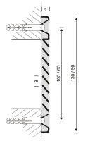 Lüftungsgitter LG 50305 Alu weiß Lamellengitter 130 x 90 mm Zuluft Abluftgitter