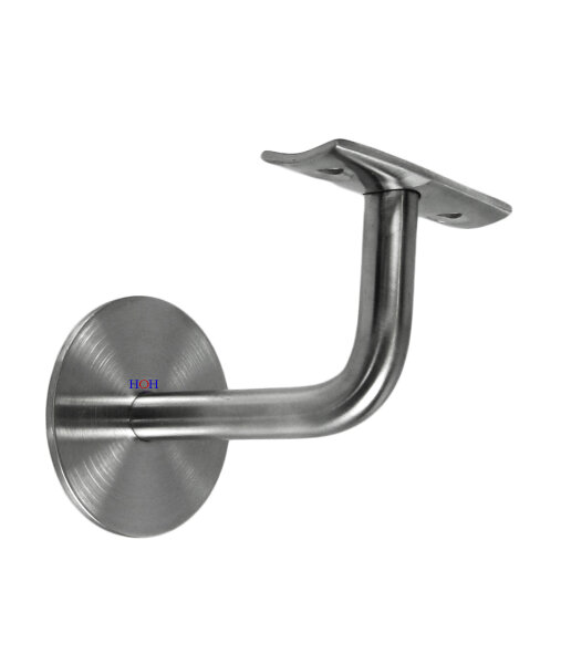 Edelstahl Handlaufhalter Set HLH 1101 gewölbte Auflage Handlaufträger Stütze