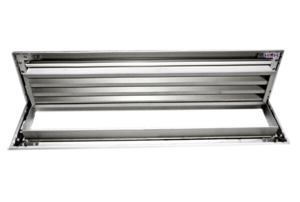 Aluminium Lüftungsgitter Stegblech Silber Eloxiert Breite