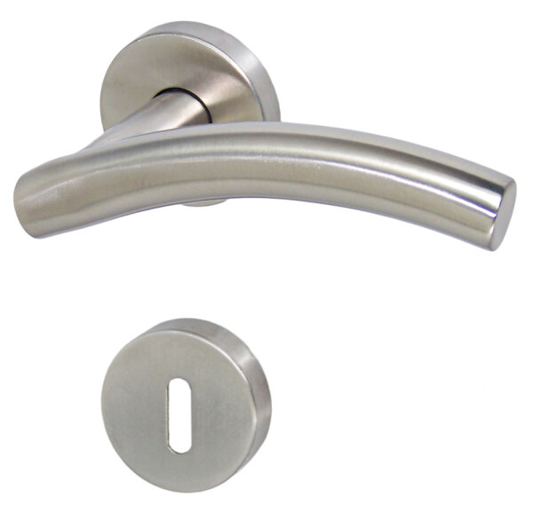 Edelstahl Türbeschlag Iseo II R BB Türklinke Türgriffe Türbeschläge