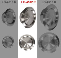 Edelstahl Tellerventil LG-4512 Zuluft Abluftventil DN 125 mit Einbaurahmen