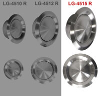 Edelstahl Tellerventil LG-4515 Zuluft Abluftventil DN 150 mit Einbaurahmen