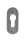 Edelstahl Schutzrosette SR-5241 Oval Schieberosette Profilzylinder Türbeschlag