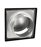 Edelstahl Ablufthaube LG 5515 L Lüftungsgitter DN...