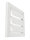 Überdruck Abluftgitter LG-2121 RAW PVD Lamellengitter Weiß 205x205 Lüftungsgitter