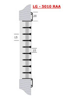 Lüftungsgitter LG-5010 RAA Leneargitter 540 x 140 Alu Elxiert Zuluft Abluftgitter