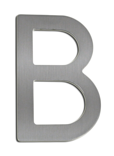 Hausnummer Buchstaben B Edelstahl 100 mm Ziffer Türbeschriftung