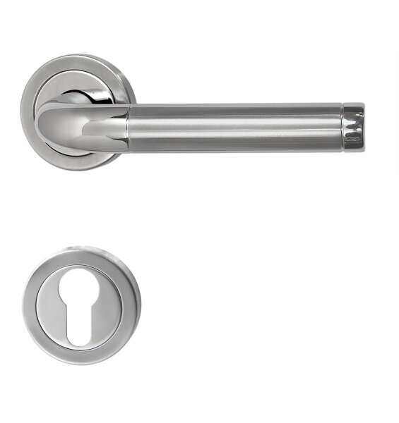 Edelstahl Türbeschlag Star II R PZ Türgriffe Türdrücker Türklinke Türbeschläge