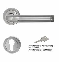 Edelstahl Türbeschlag Star II R PZ Türgriffe Türdrücker Türklinke Türbeschläge