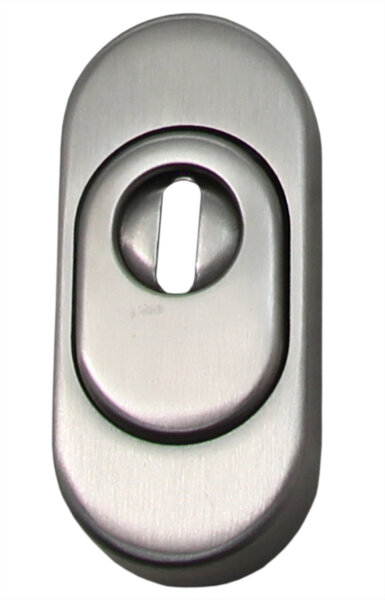 Schutzrosette Edelstahl oval mit Zylinderabreissschutz 32858990K1 