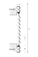 Lüftungsgitter LG 3030 MGS-B Lamellengitter Braun 300 x 300mm Zuluft Abluftgitter