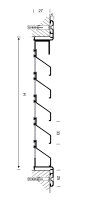 Lüftungsgitter LG-4020 RAA Aluminium Eloxiert 445 x 245 mm Zuluft Abluftgitter