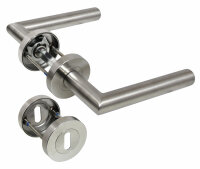 Edelstahl V2A Türbeschlag 1680-L R BB Schraubrosette...