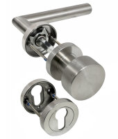 Edelstahl V2A Türbeschlag 1680-L R WE Links Kn/Dr...