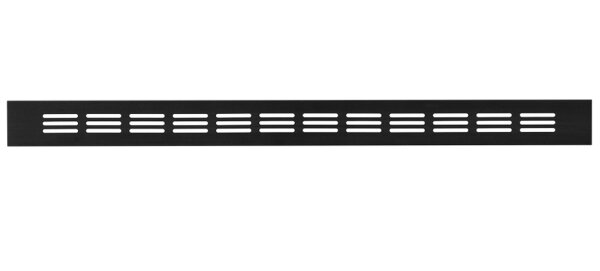Lüftungsgitter LG-5004 BL-SG StegblechSchwarz eloxier 500 x 40 mm