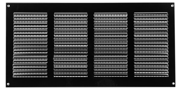 Lüftungsgitter LG-4020 BL Schwarz 400 x 200 Fliegengitter Abluftgitter