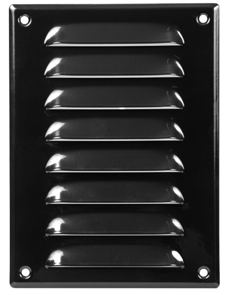 Lüftungsgitter LG-1419 BL-FG Schwarz 140 x190 Fliegengitter Abluftgitter