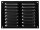 Lüftungsgitter LG-2619 BL-FG Schwarz 260 x190 Fliegengitter Abluftgitter