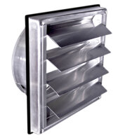 Edelstahl Überdruck Abluftgitter Inox DIN 100 - 125...