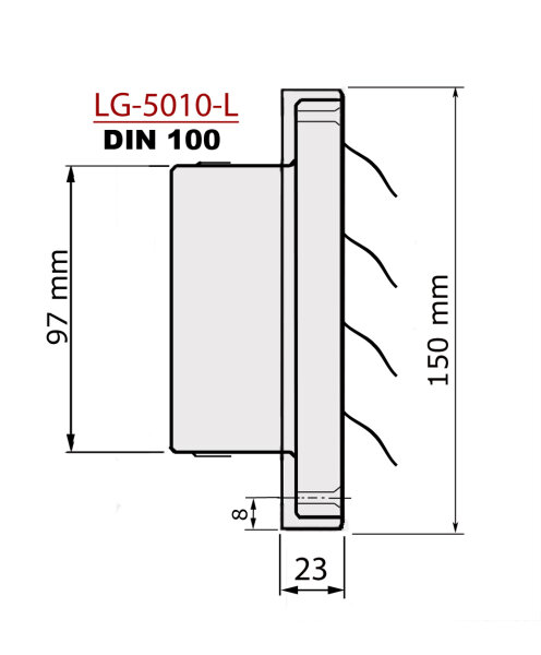 LG-5010 Inox DIN 100
