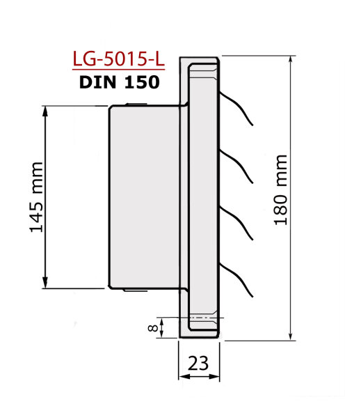 LG-5015 Inox DIN 150